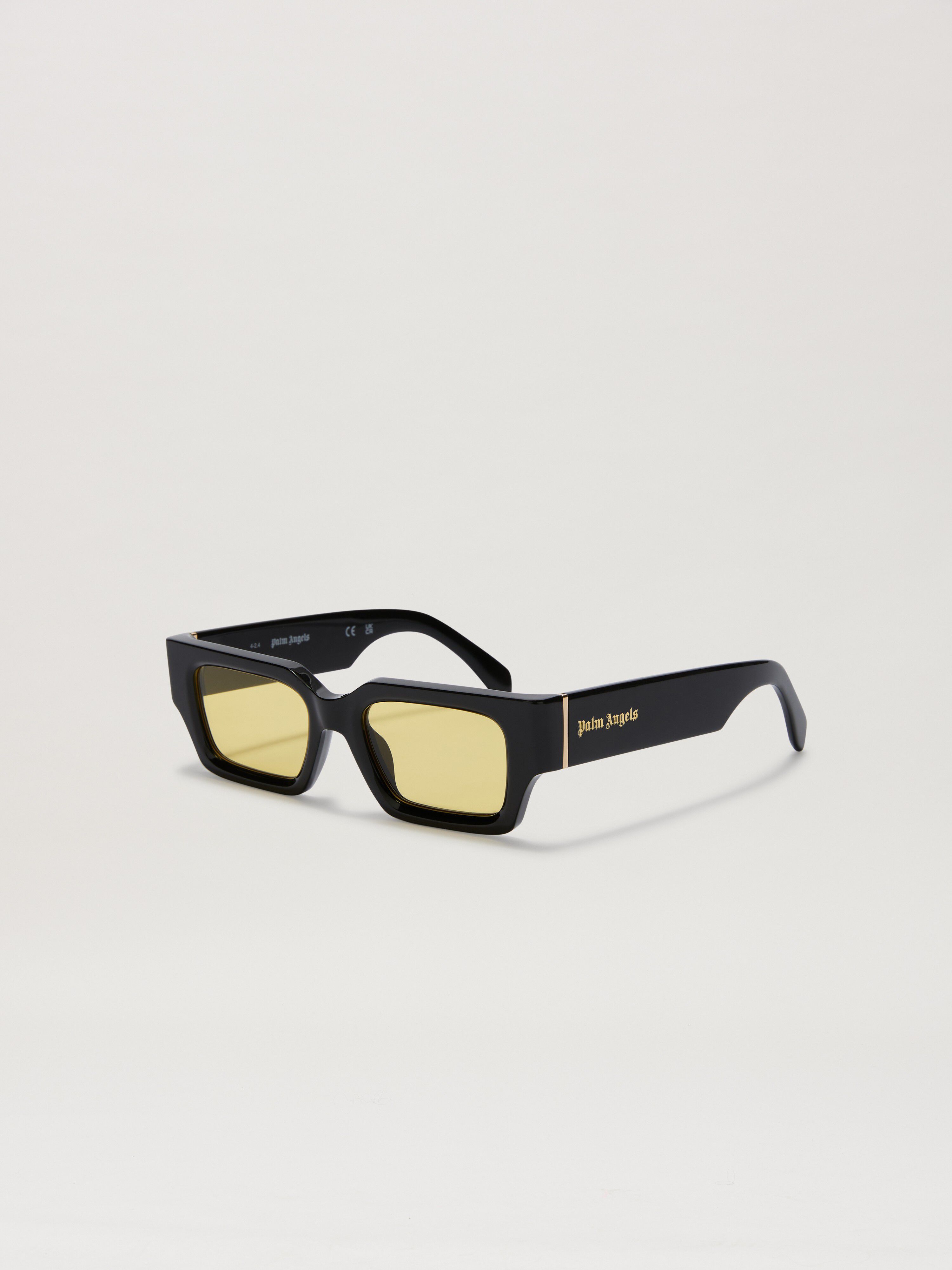 PALM ANGELS  Hyde sunglasses NERO - GIALLO PERI086C99PLA001