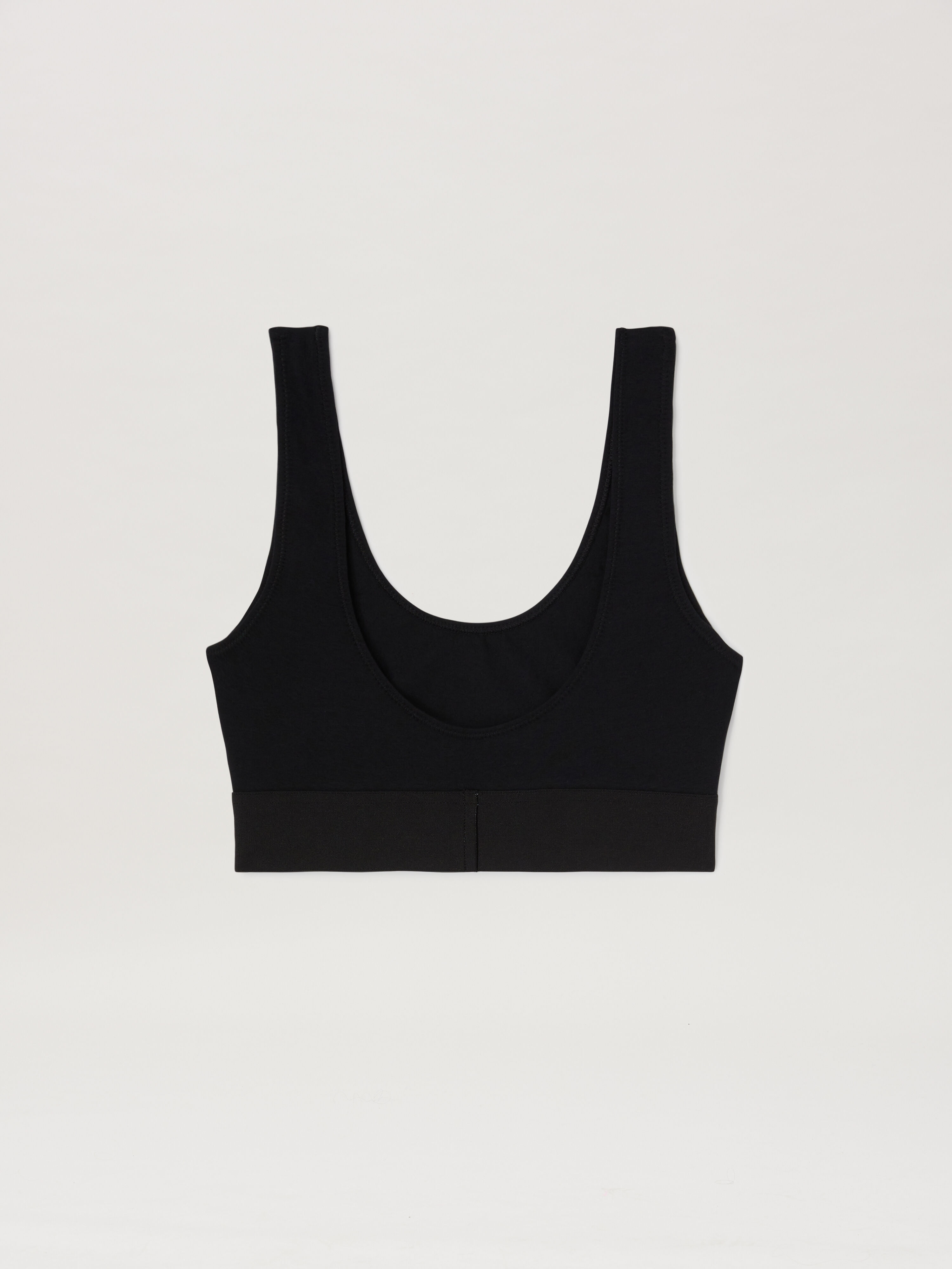 PALM ANGELS Logo band Bralette BLACK PWUB002C99FAB003
