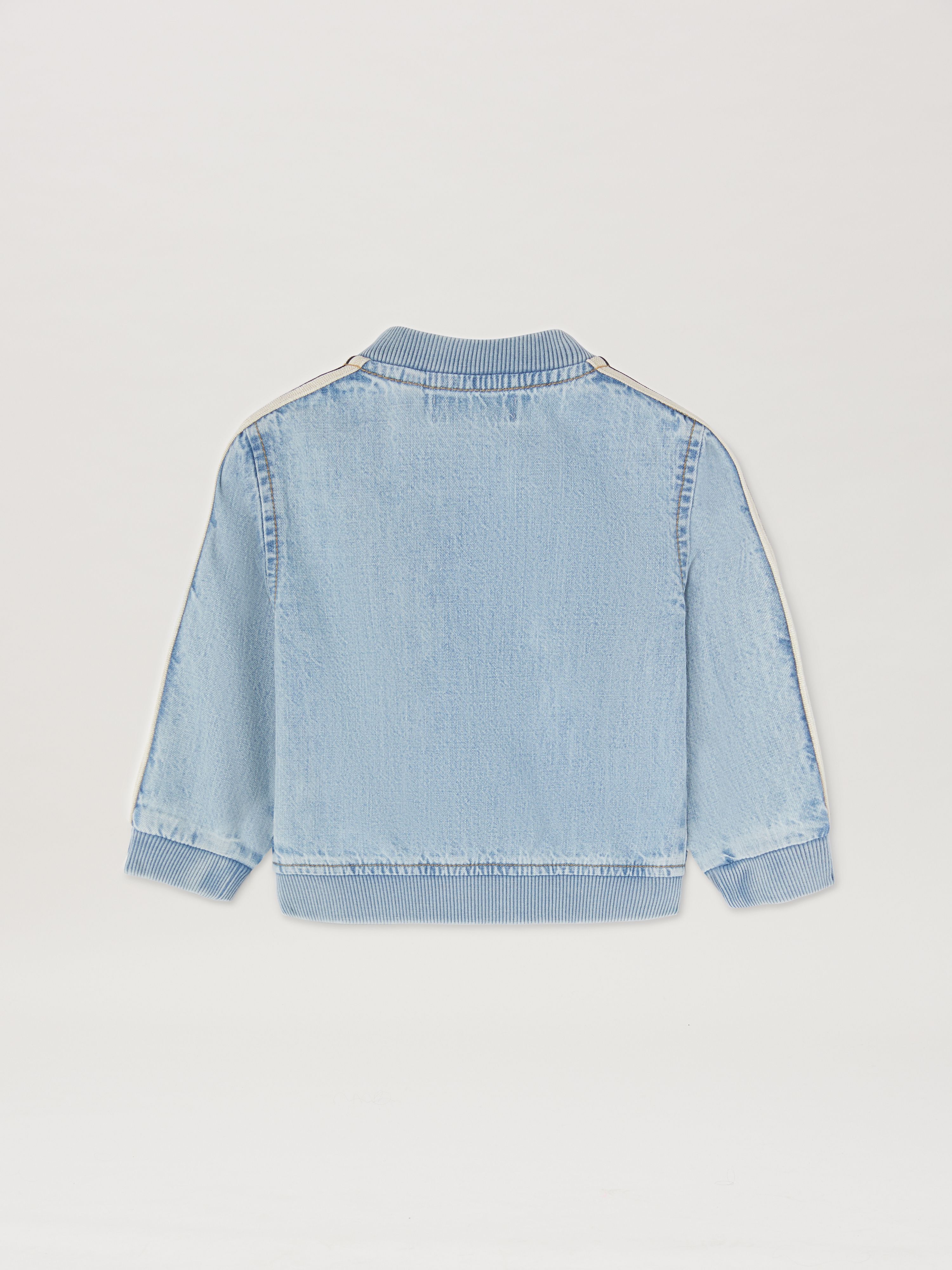 PALM ANGELS  Chambray Track Jacket BLUE BLUE PB3X002S25DEN001