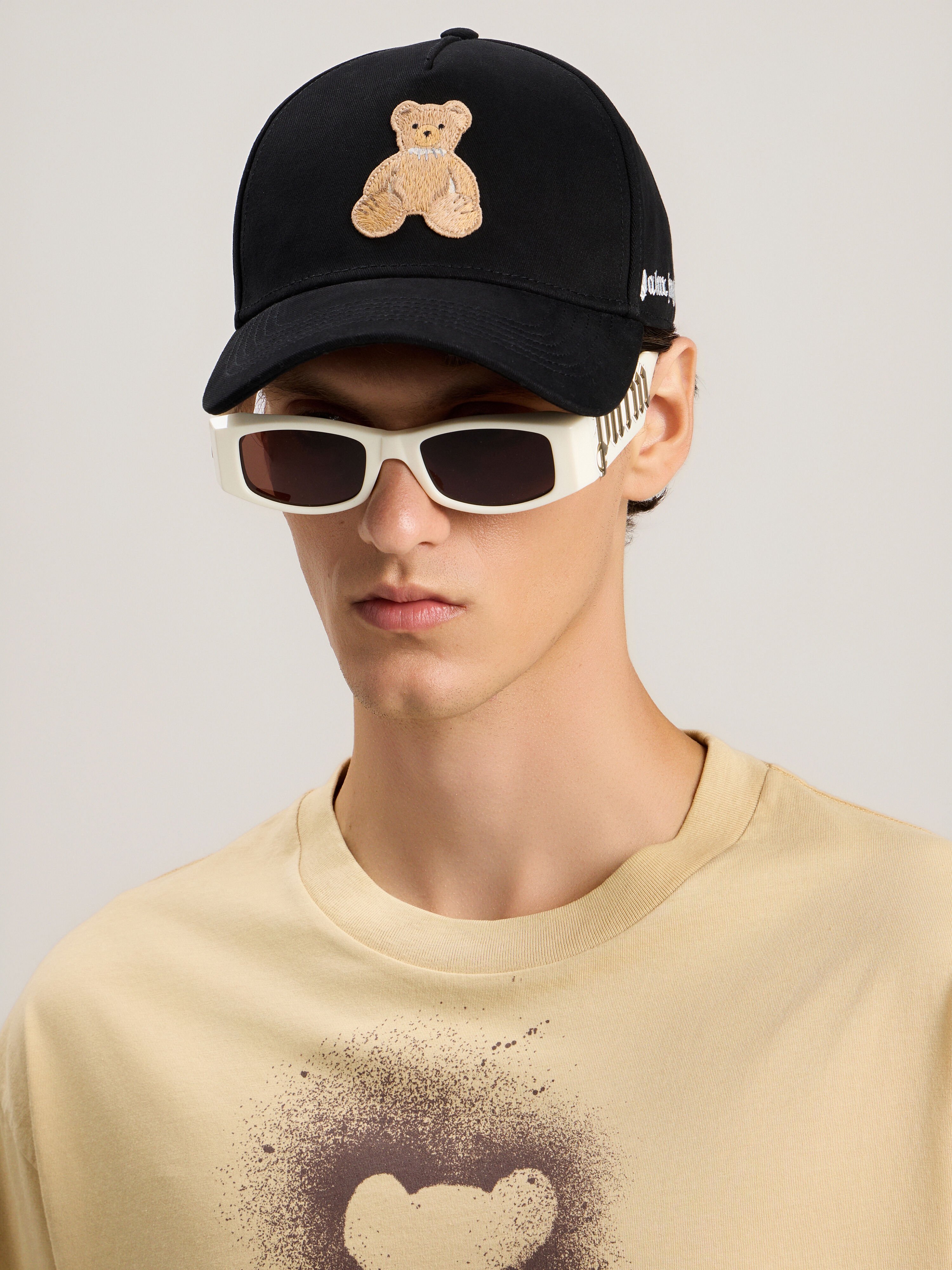 PALM ANGELS Bear Cap BLACK BROWN PWLB032S26FAB006