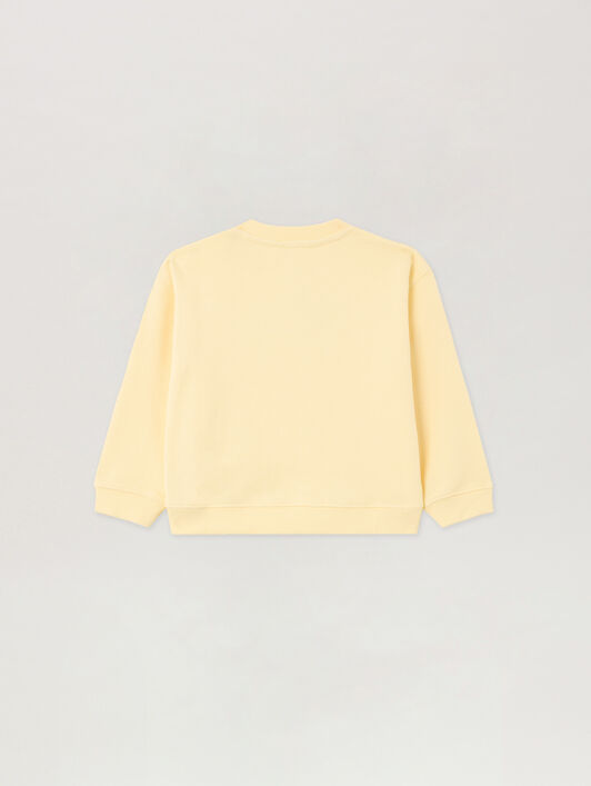 PALM ANGELS Bear Crewneck GIALLO/YELLOW PGXC001S26FLE003