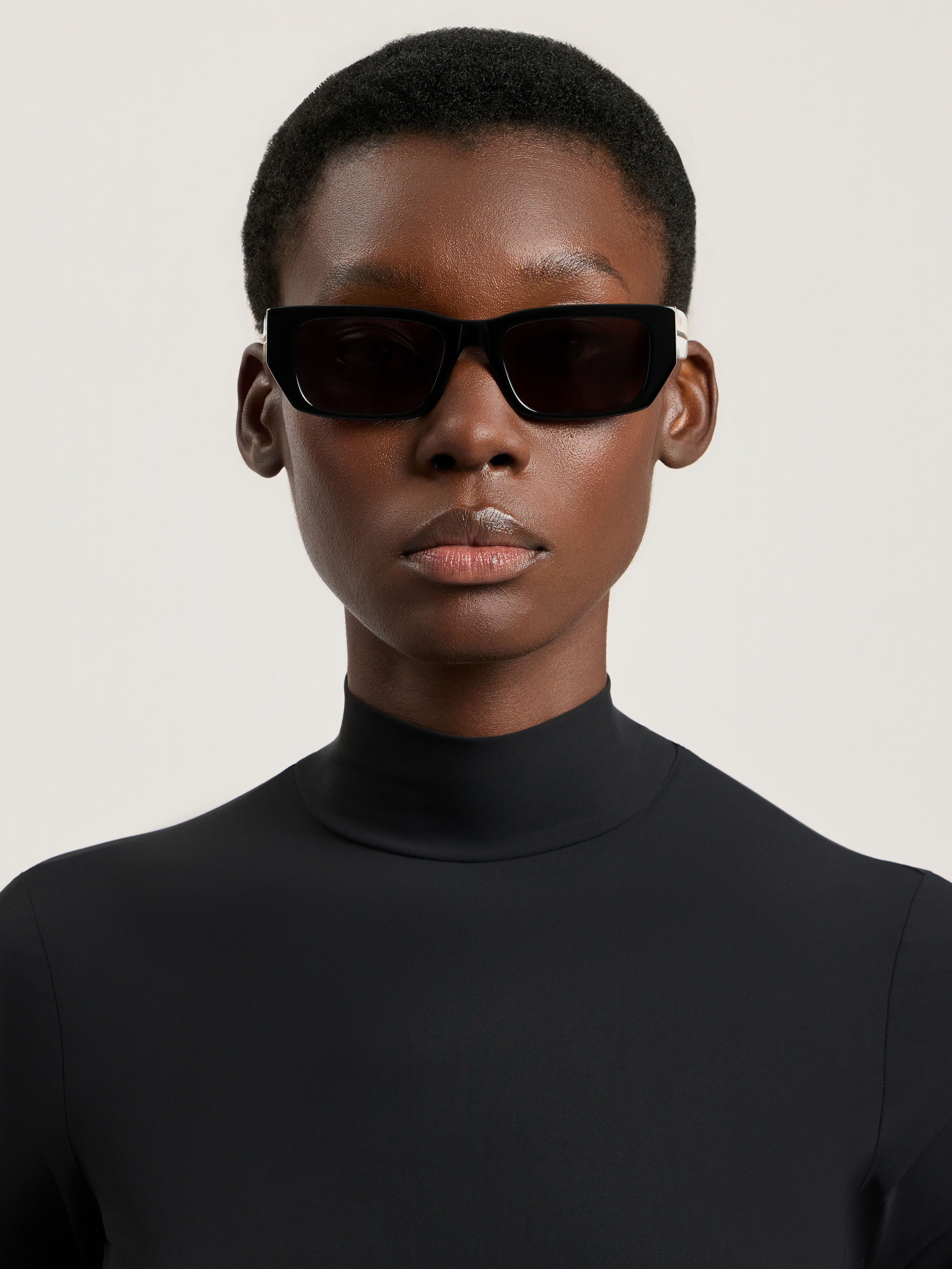 Moss Sunglasses PALM ANGELS Moss Sunglasses SHINY BLACK/WHITE PA1030010753