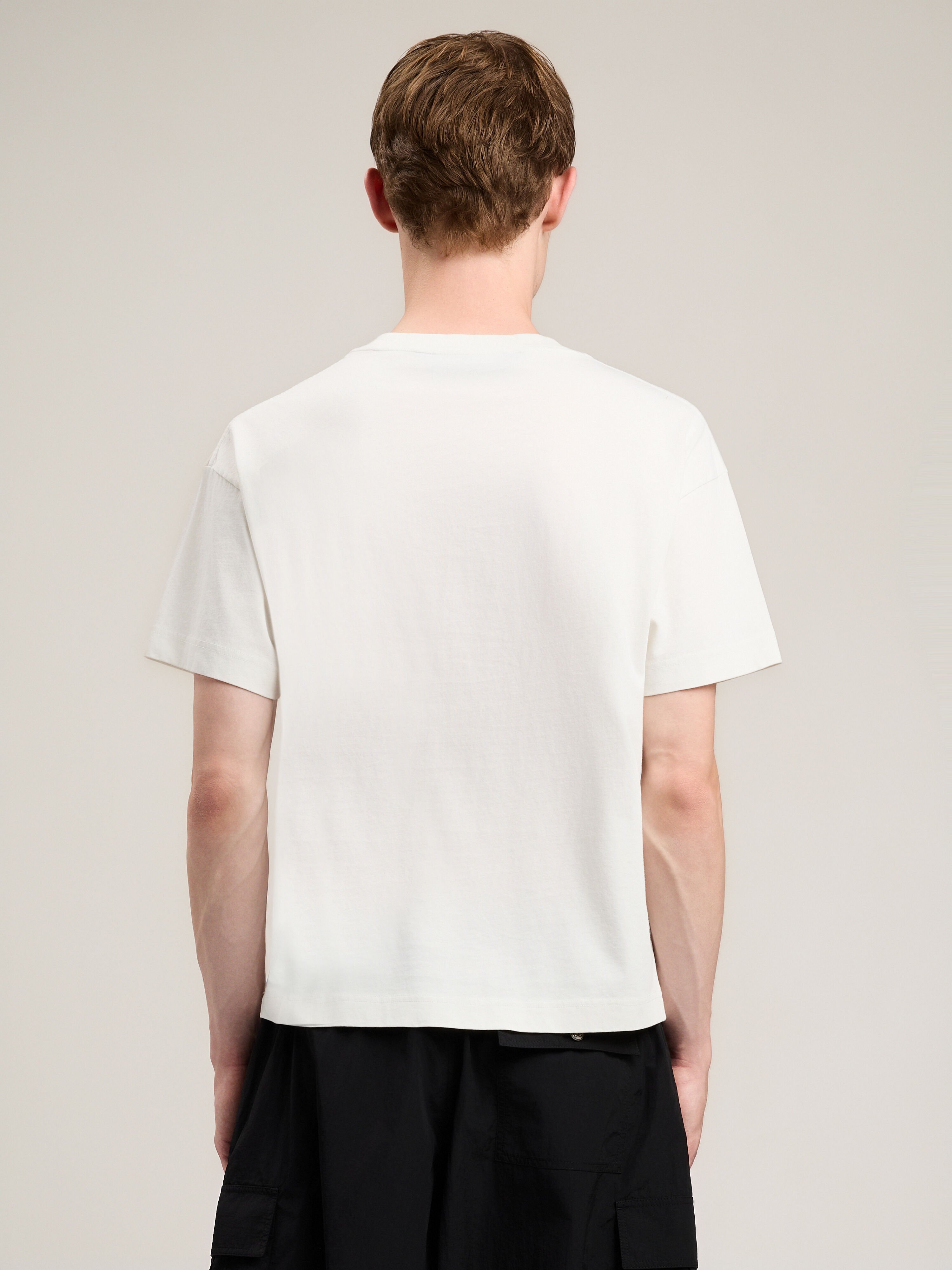 PALM ANGELS Skull T-Shirt OFF WHITE GREEN PMAA109S26JER004