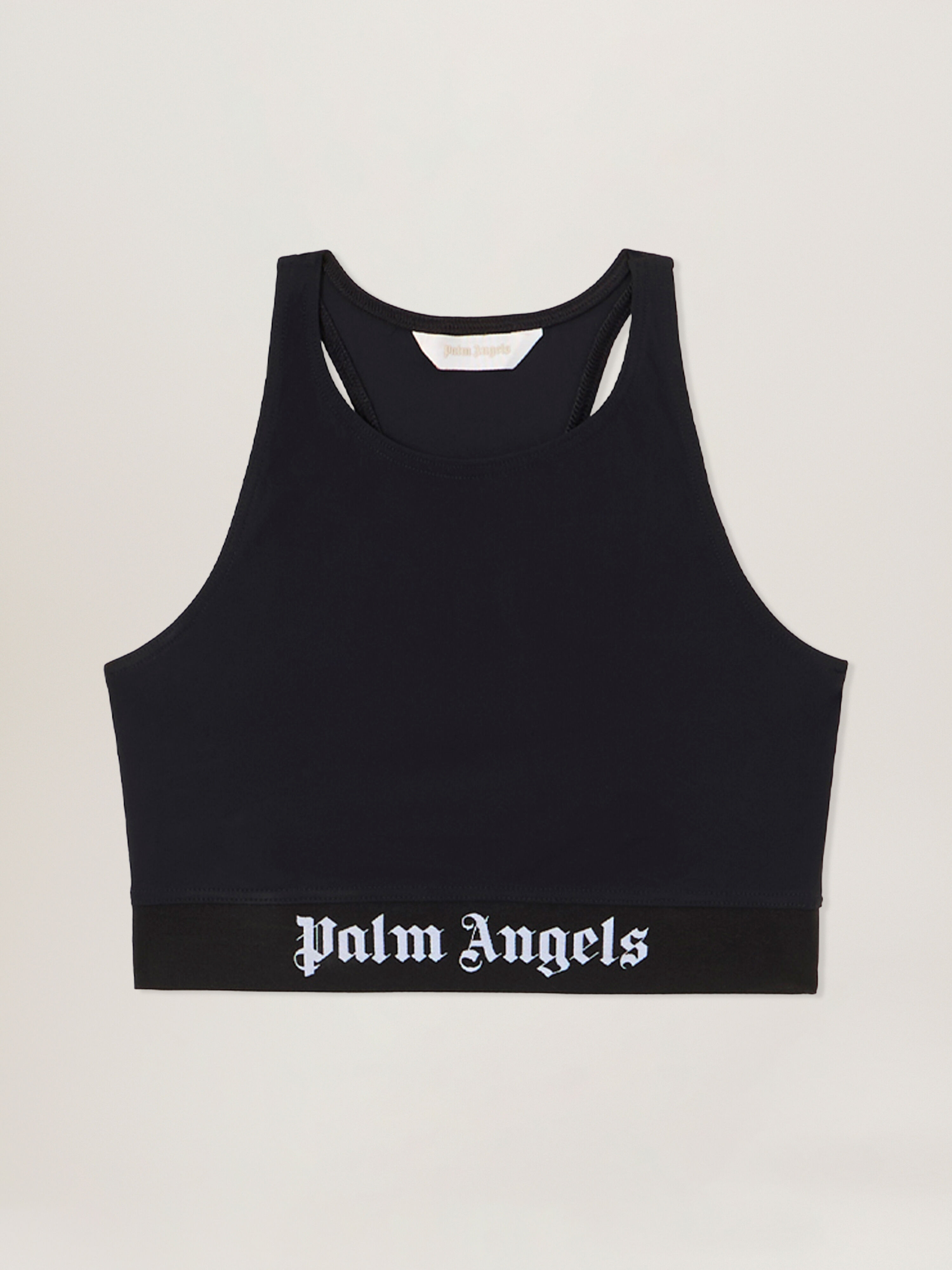 PALM ANGELS Classic Logo Sport Top BLACK - BLACK PAWVO01F26FB01
