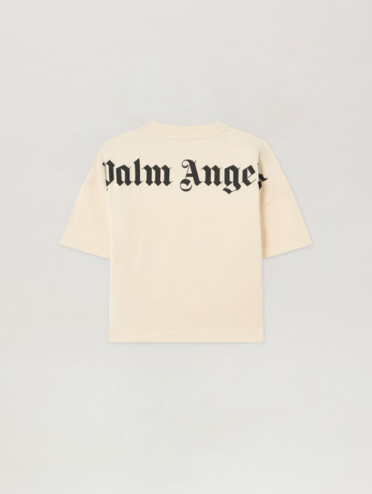 PALM ANGELS Overlogo Over T-Shirt OFF WHITE PBAA002S26JER001