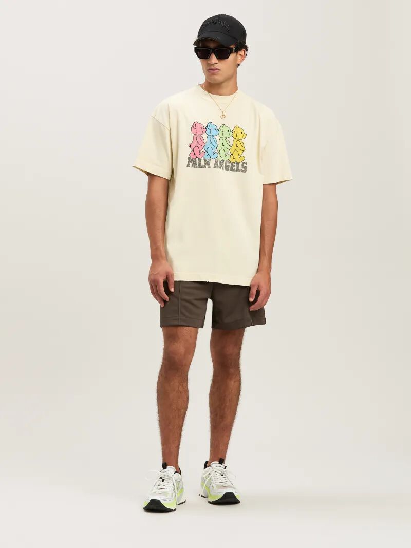 PALM ANGELS  Multicolor Bear T-shirt IVORY - MULTICOLOR PMAA001S25JER006
