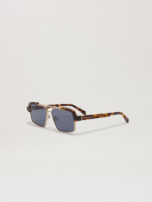 PALM ANGELS  Panorama sunglasses HAVANA - BLUE PERI10DS25PLA001