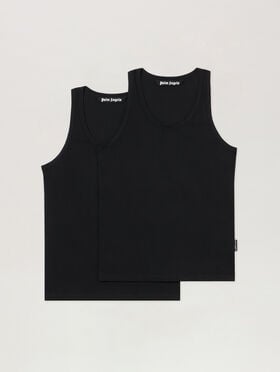 PALM ANGELS Essential Tank Bipack BLACK BLACK PMUE002C99FAB001