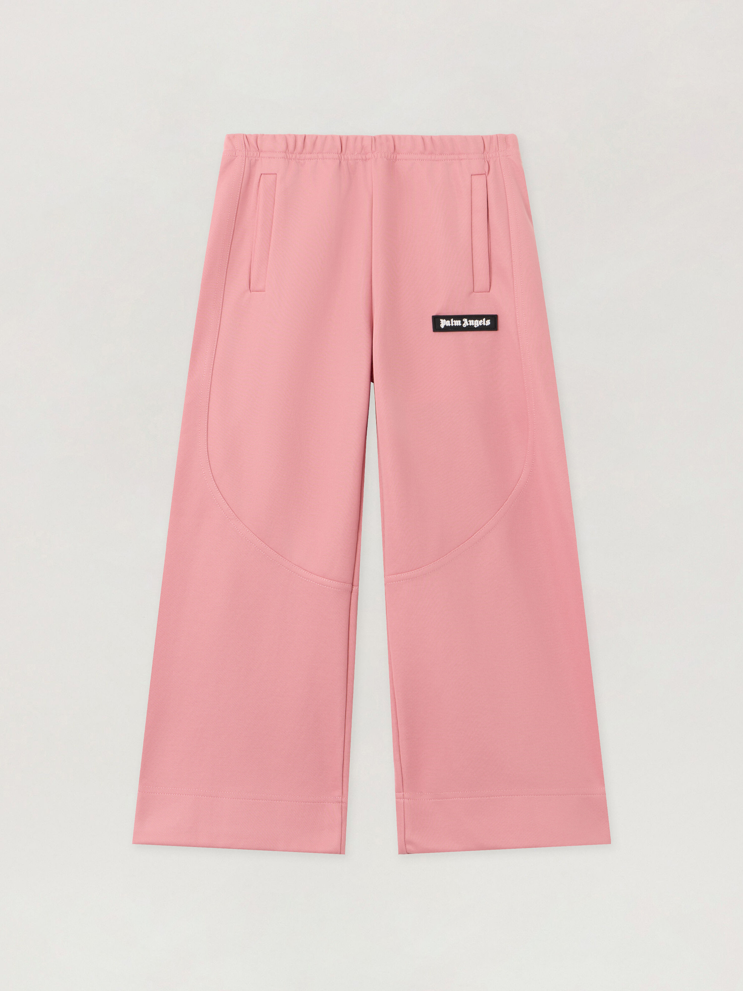 PALM ANGELS Pa  Cut Track Wide Pant ANTIQUE ROSE OFF WHITE PGCJ013F25FAB001