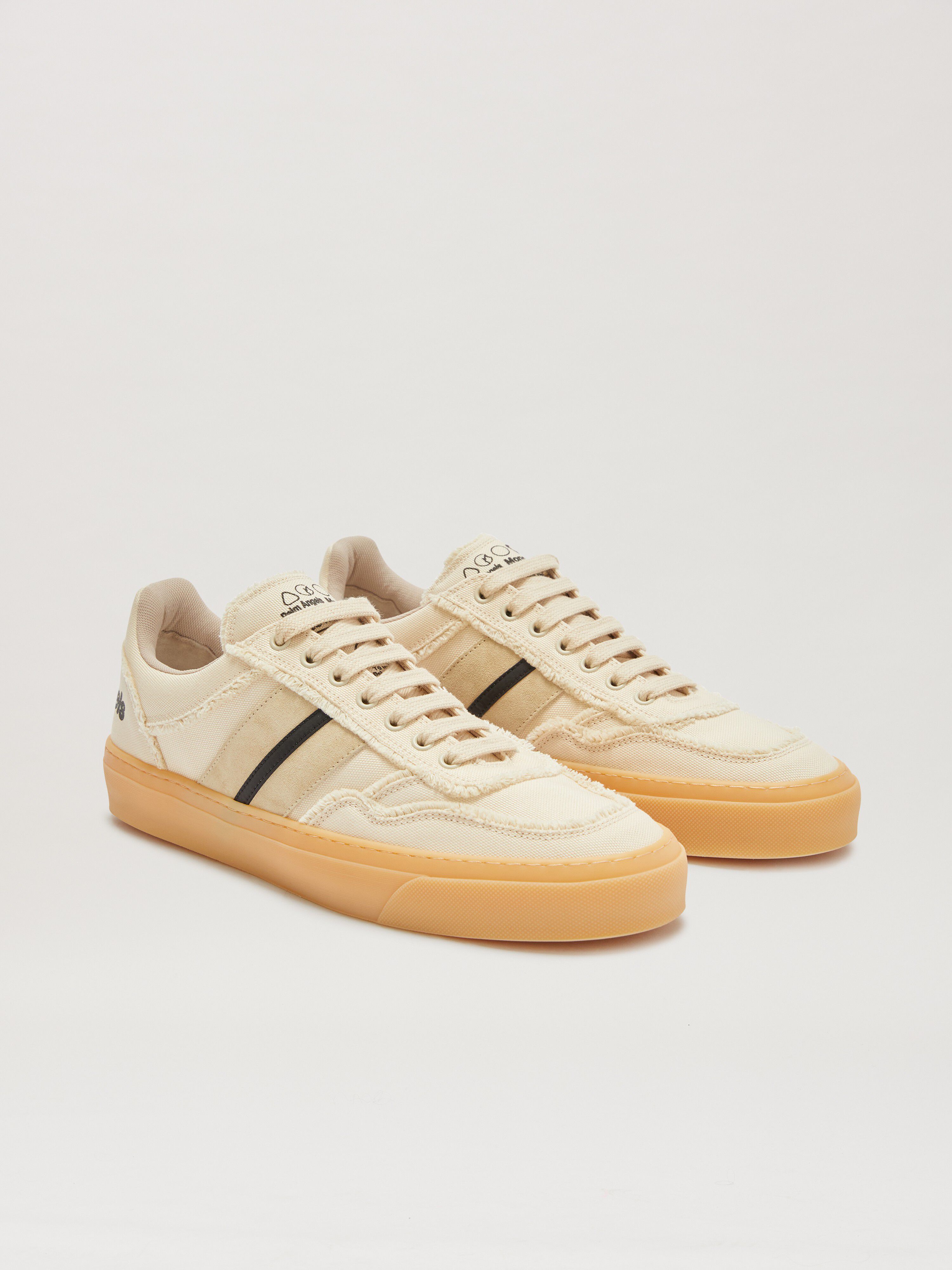 PALM ANGELS  Monaco Sneaker Moncler x Palm Angels BEIGE - BLACK PMIA104T25LEA001