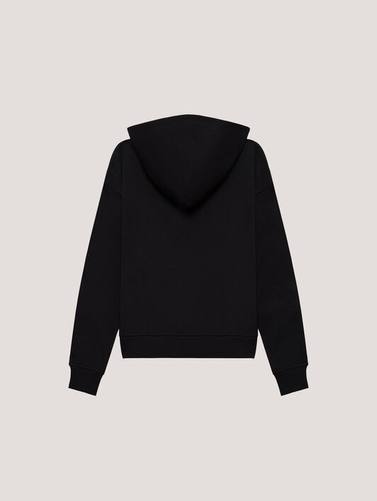 PALM ANGELS Spray LA Hoodie Black/Black PMBB17DT26FLE001