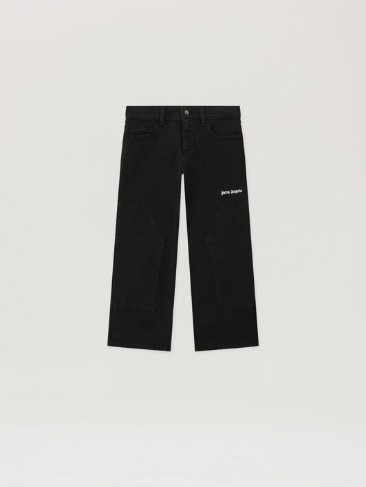 PALM ANGELS Logo Carpenter Pants NERO/BLACK PBCA01HS26FAB001