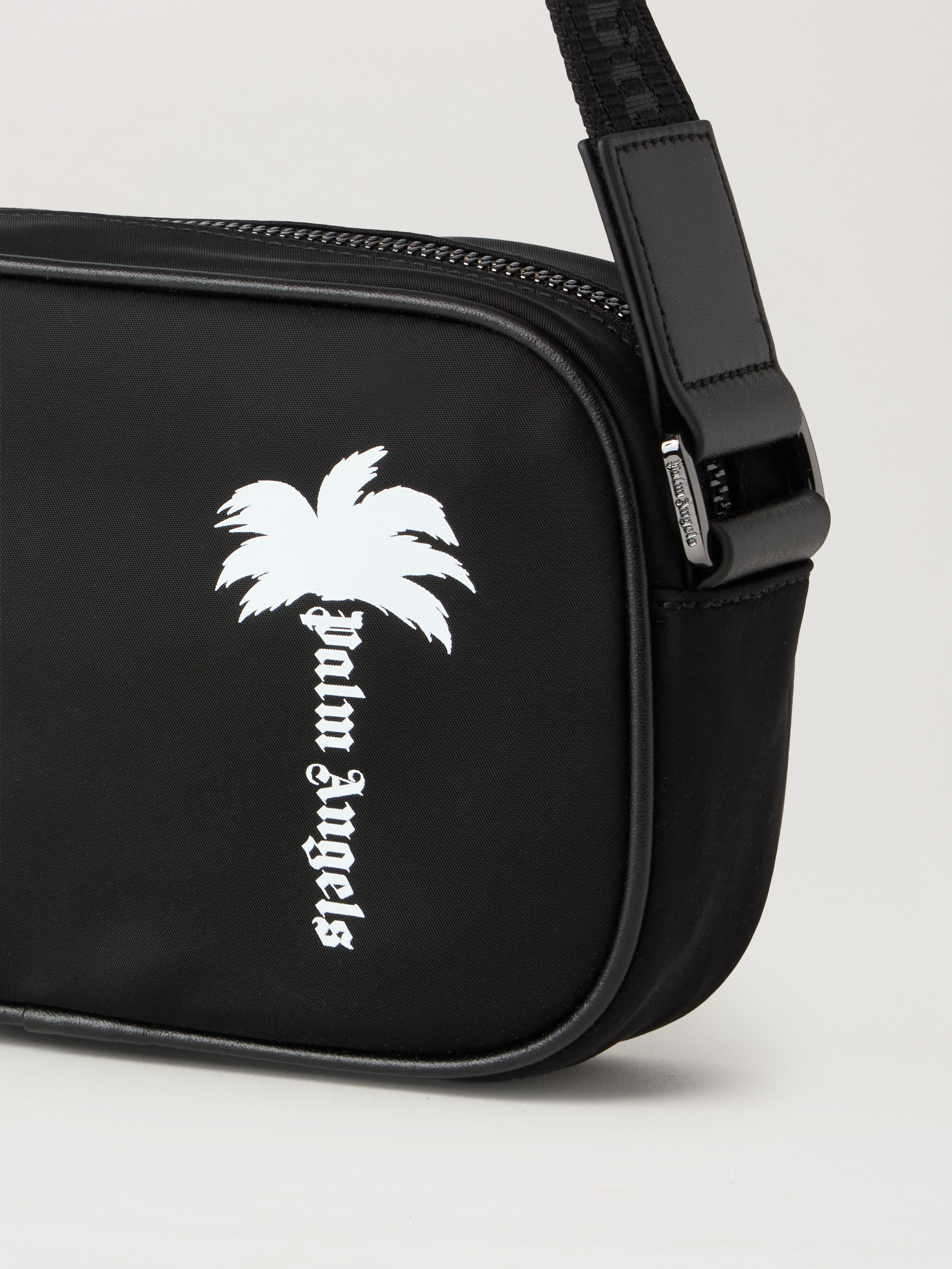 Tree Logo Crossbody Bag in BLACK WHITE for Men | Palm Angels®