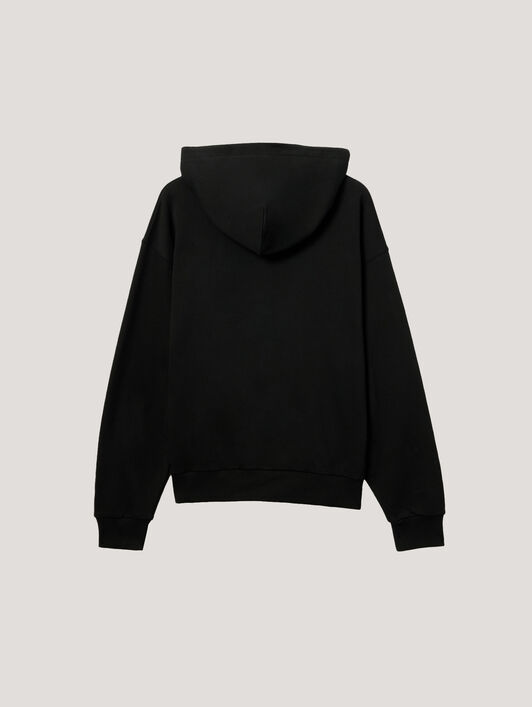 Pa X Everlast Regular Hoodie PALM ANGELS Pa X Everlast Regular Hoodie BLACK GREY PMBB17DT26FLE005