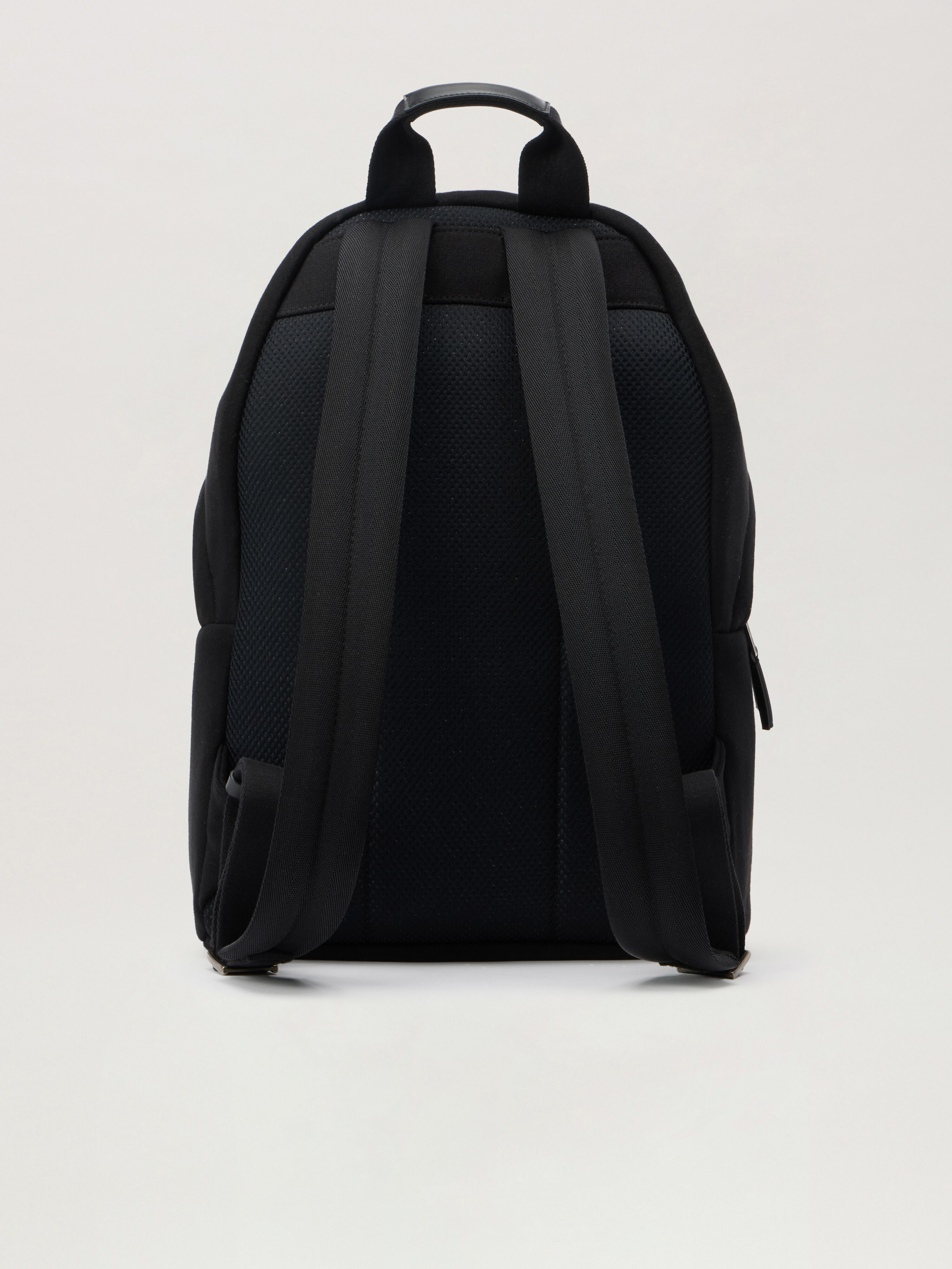 PALM ANGELS Classic Logo Backpack BLACK - OFF WHITE PMNB024F25FLE001