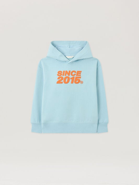 PALM ANGELS Since 2015 Hoodie BLU BIMBO/ BABY BLUE PBBB012S26FLE008