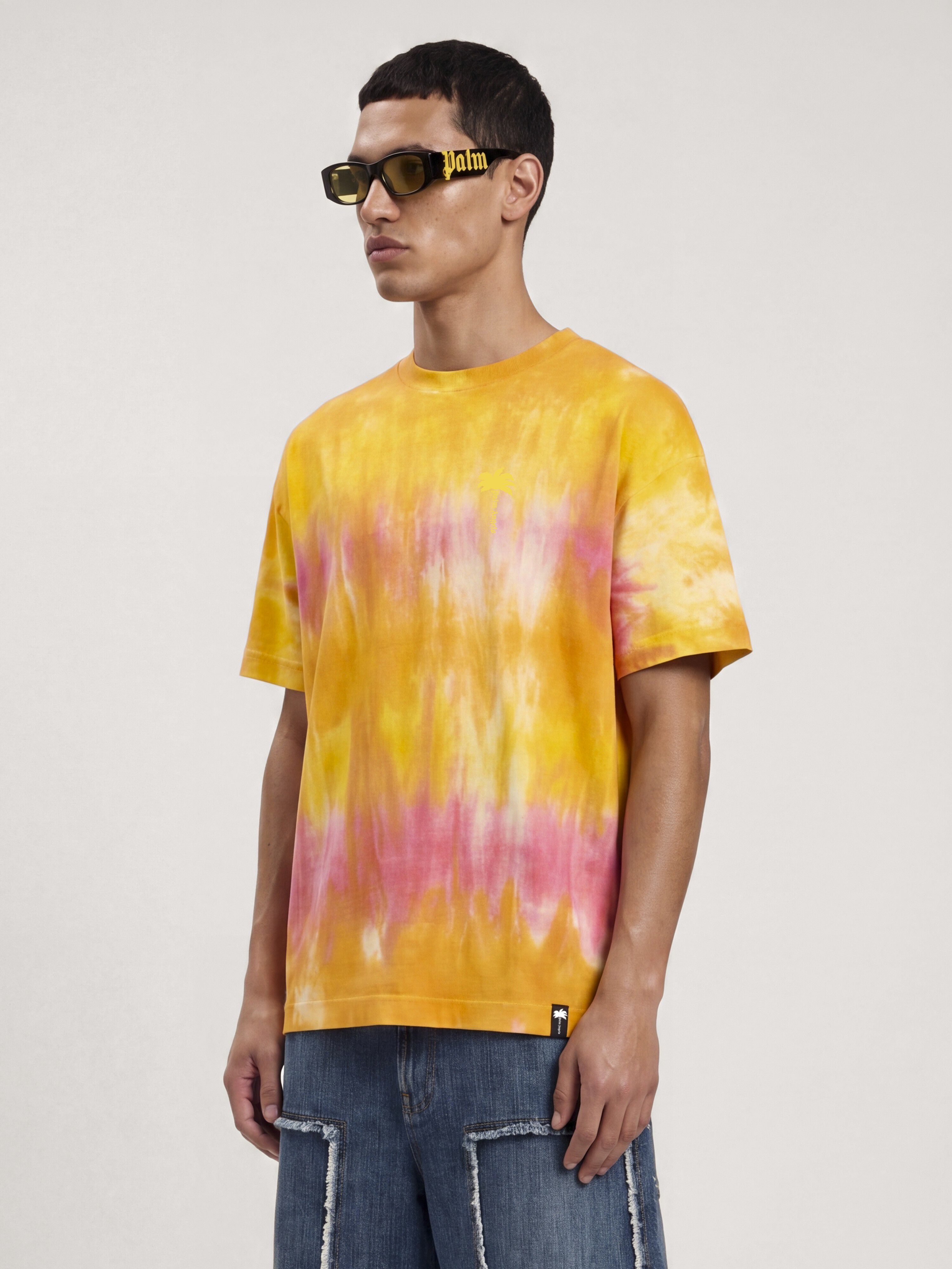 PALM ANGELS Palm Angels x Hï Ibiza Tie-dye T-shirt ORANGE - YELLOW PAMAA001JR007