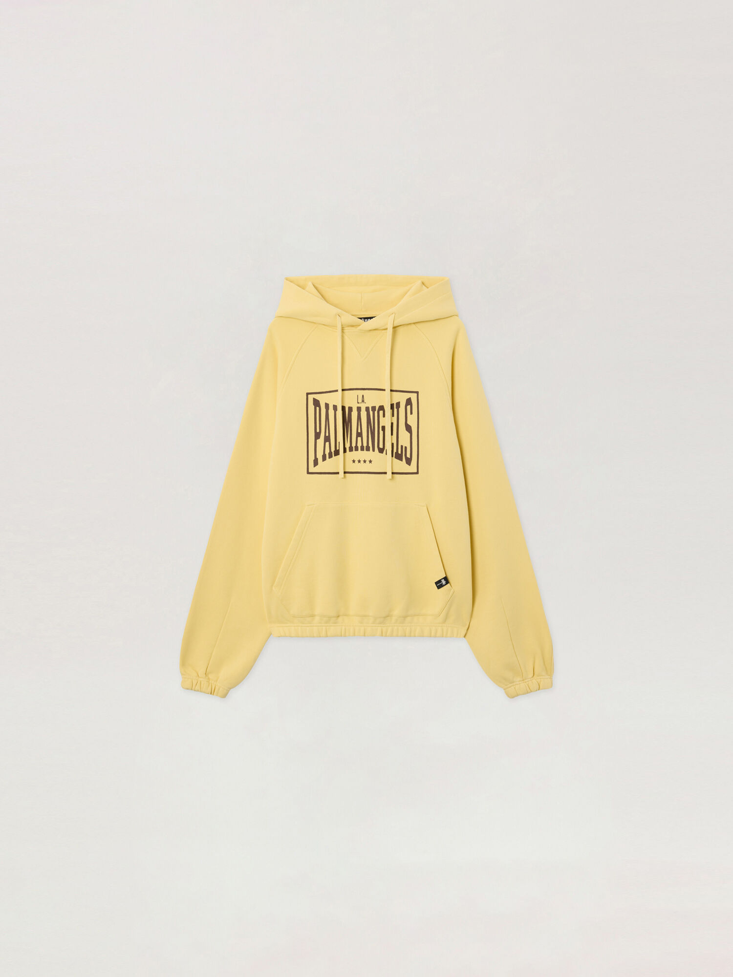 Vintage Box Logo Loose Hoodie PALM ANGELS Vintage Box Logo Loose Hoodie LIGHT YELLOW - MAUVE PAMBB04F26FL01