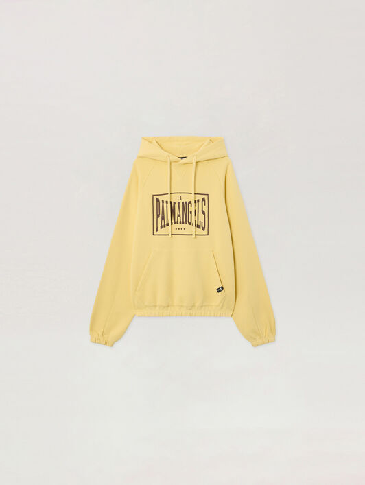 Vintage Box Logo Loose Hoodie PALM ANGELS Vintage Box Logo Loose Hoodie LIGHT YELLOW - MAUVE PAMBB04F26FL01