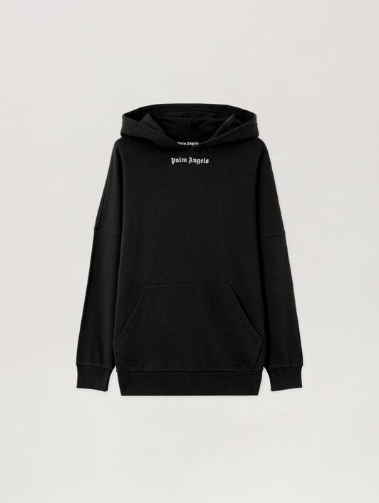 Classic Logo Over Hoodie PALM ANGELS Classic Logo Over Hoodie BLACK OFF WHITE PMBB036S26FLE001