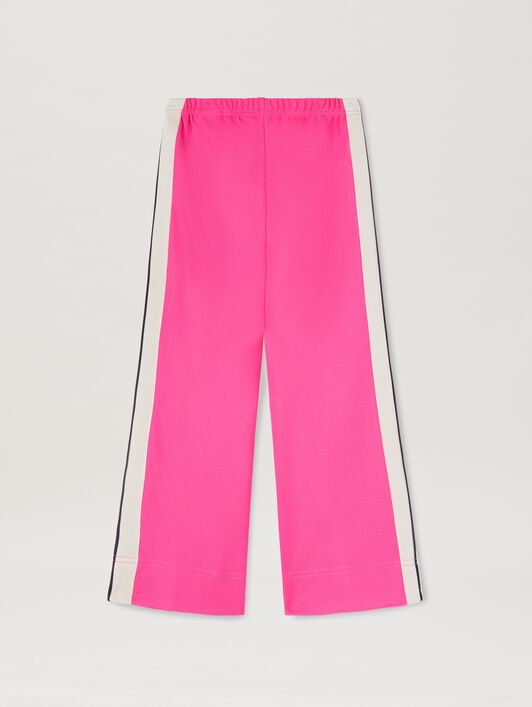 PALM ANGELS  Sporthose mit weitem Bein FUCHSIA FLUO BLACK PGCJ006S25FAB001