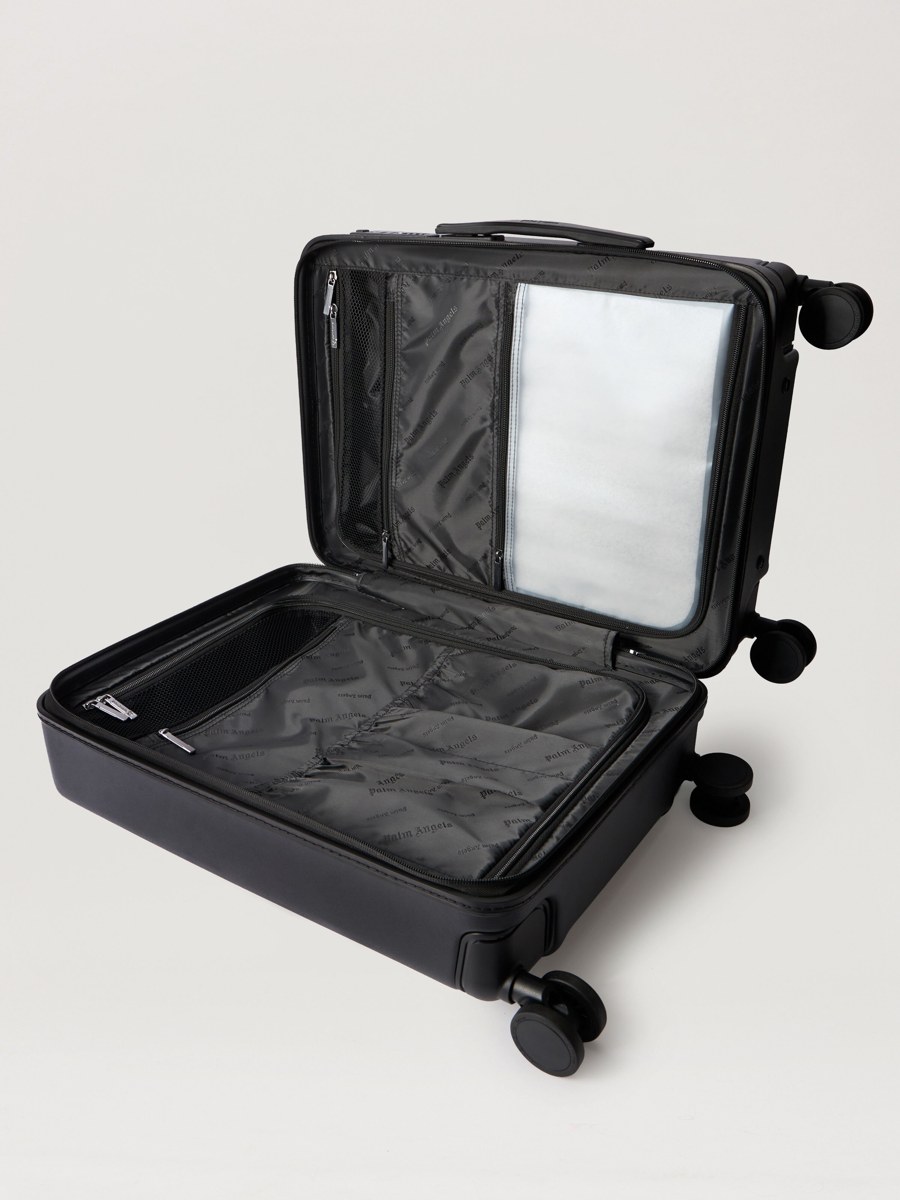 PALM ANGELS I Love PA Trolley Luggage BLACK MULTICOLOR PMNG002S26PLA002