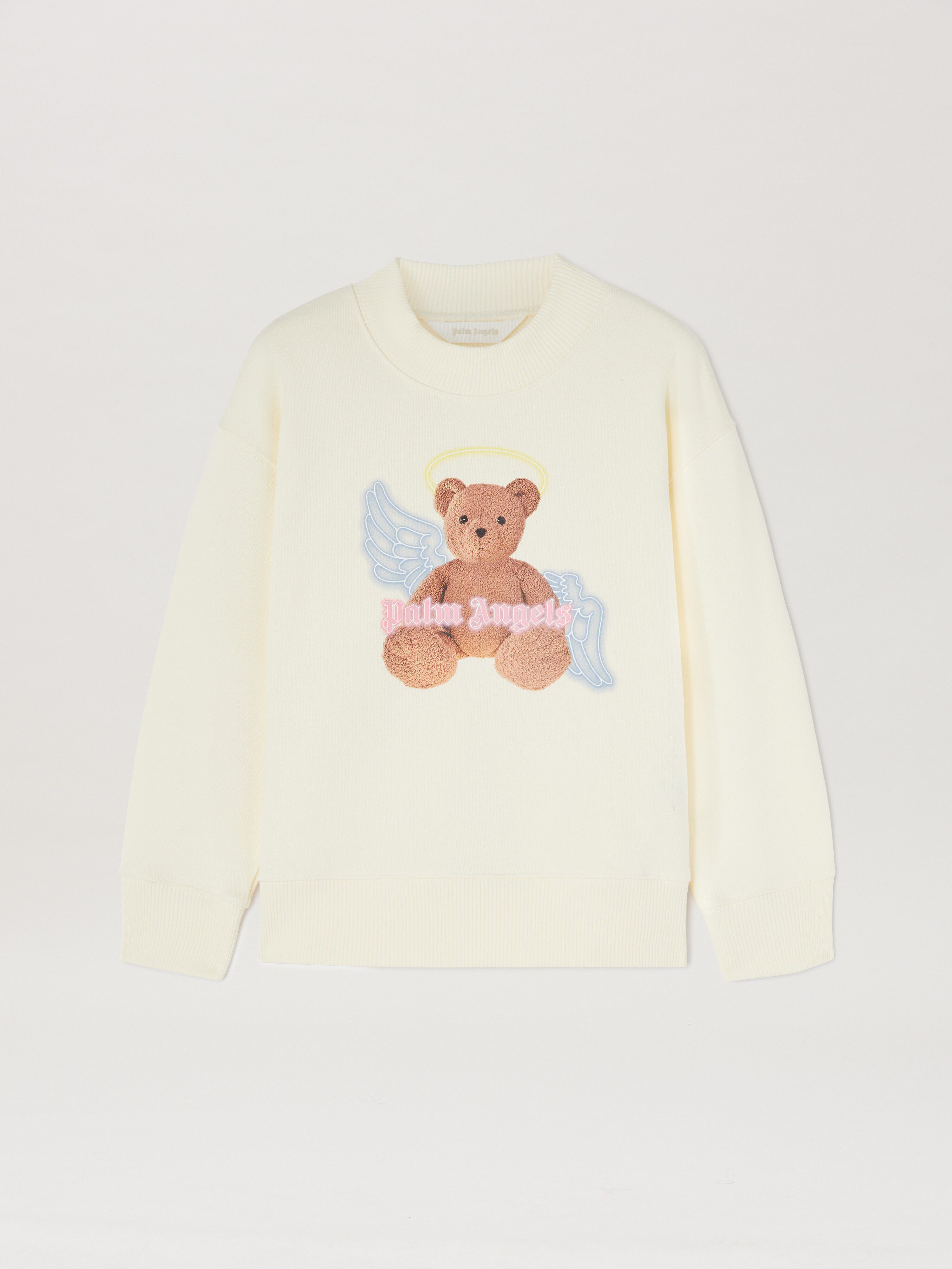PALM ANGELS  Bear Angel sweatshirt BUTTER BROWN PGBA013C99FLE005