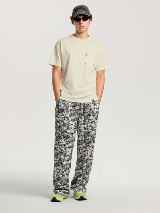 T-Shirt Palm PALM ANGELS T-Shirt Palm OFF WHITE - LIGHT GREY PAMAA08F26JR01