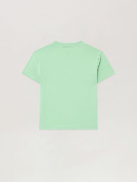 PALM ANGELS Palm Angels Bear T-Shirt VERDE/GREEN PBAA003S26JER001