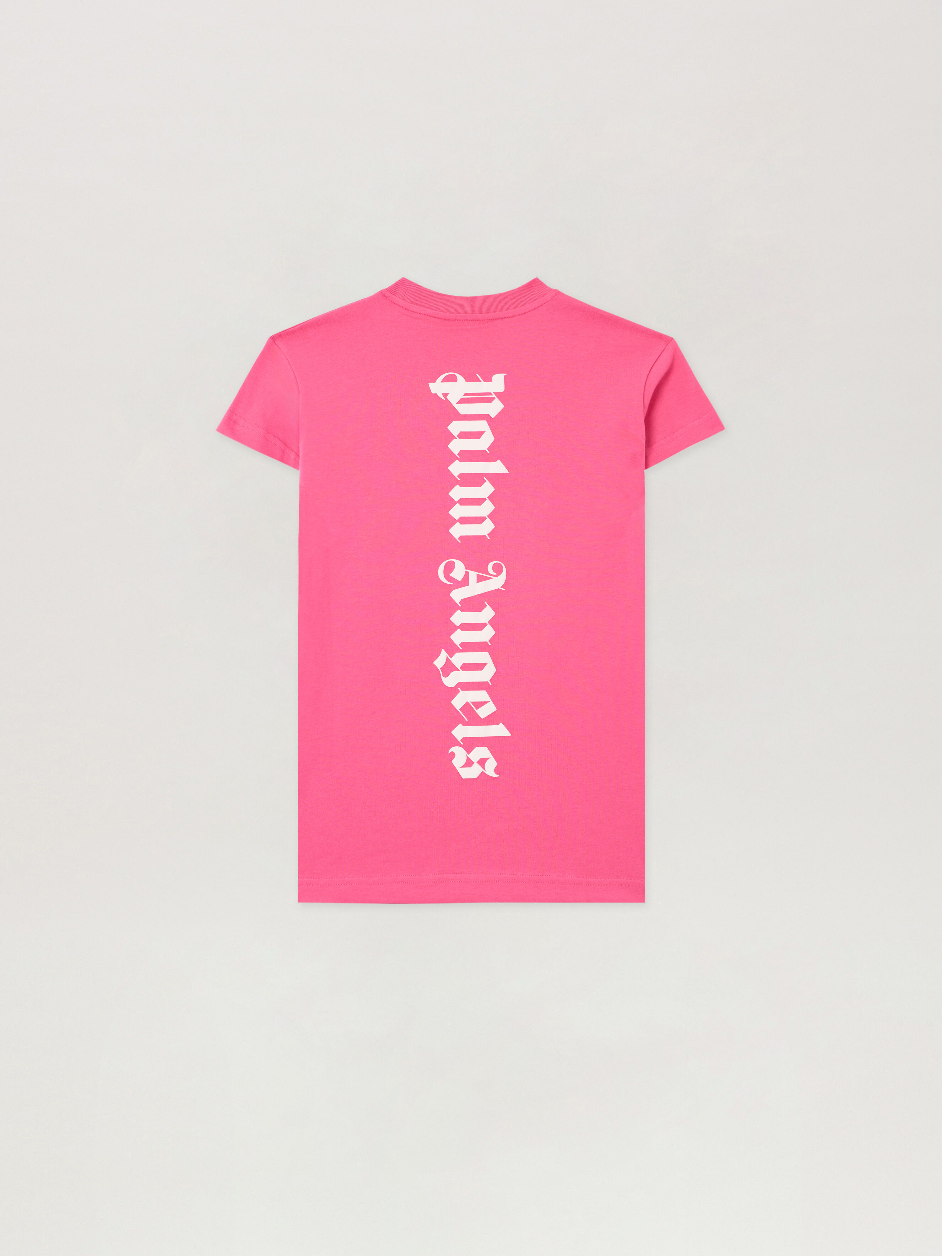 PALM ANGELS Overlogo T-Shirt Dress FUCSIA/FUCHSIA PGDB002S26JER001