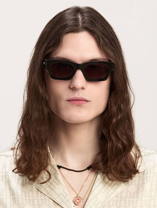 PALM ANGELS  Boodie sunglasses BLACK - DARK GREY PERI089C99PLA001
