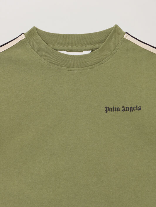 Pa Minitrack Reg. Tshirt S/S PALM ANGELS Pa Minitrack Reg. Tshirt S/S MILITARY GREEN - BLACK PBAA011F25JER001