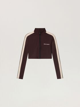 PALM ANGELS Classic Logo Training Jacket MAUVE - ROSE PINK PAWVO04F26FB01