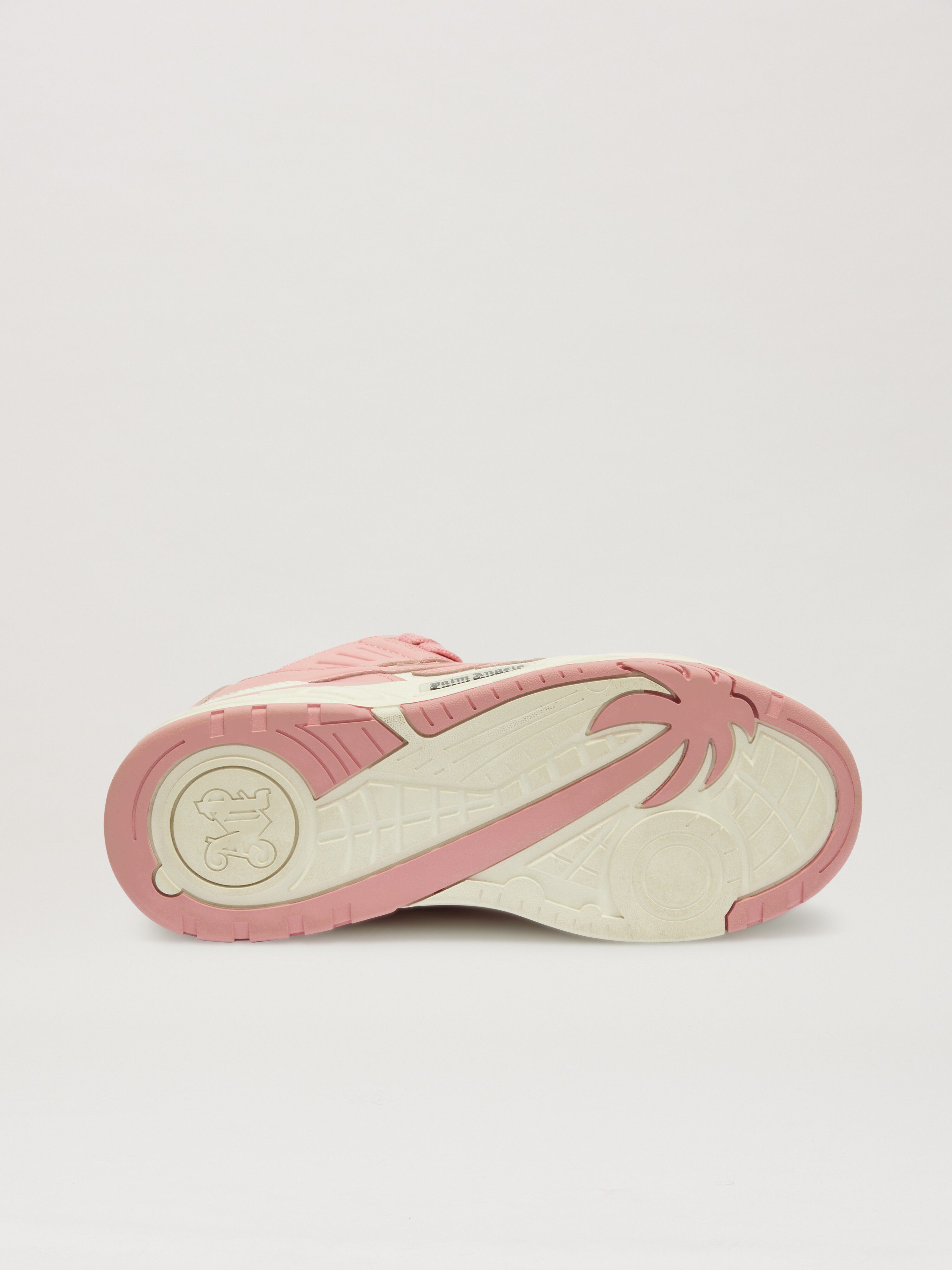 PALM ANGELS  VENICE LEDER SNEAKERS WHITE - PINK PWIA065S25LEA001