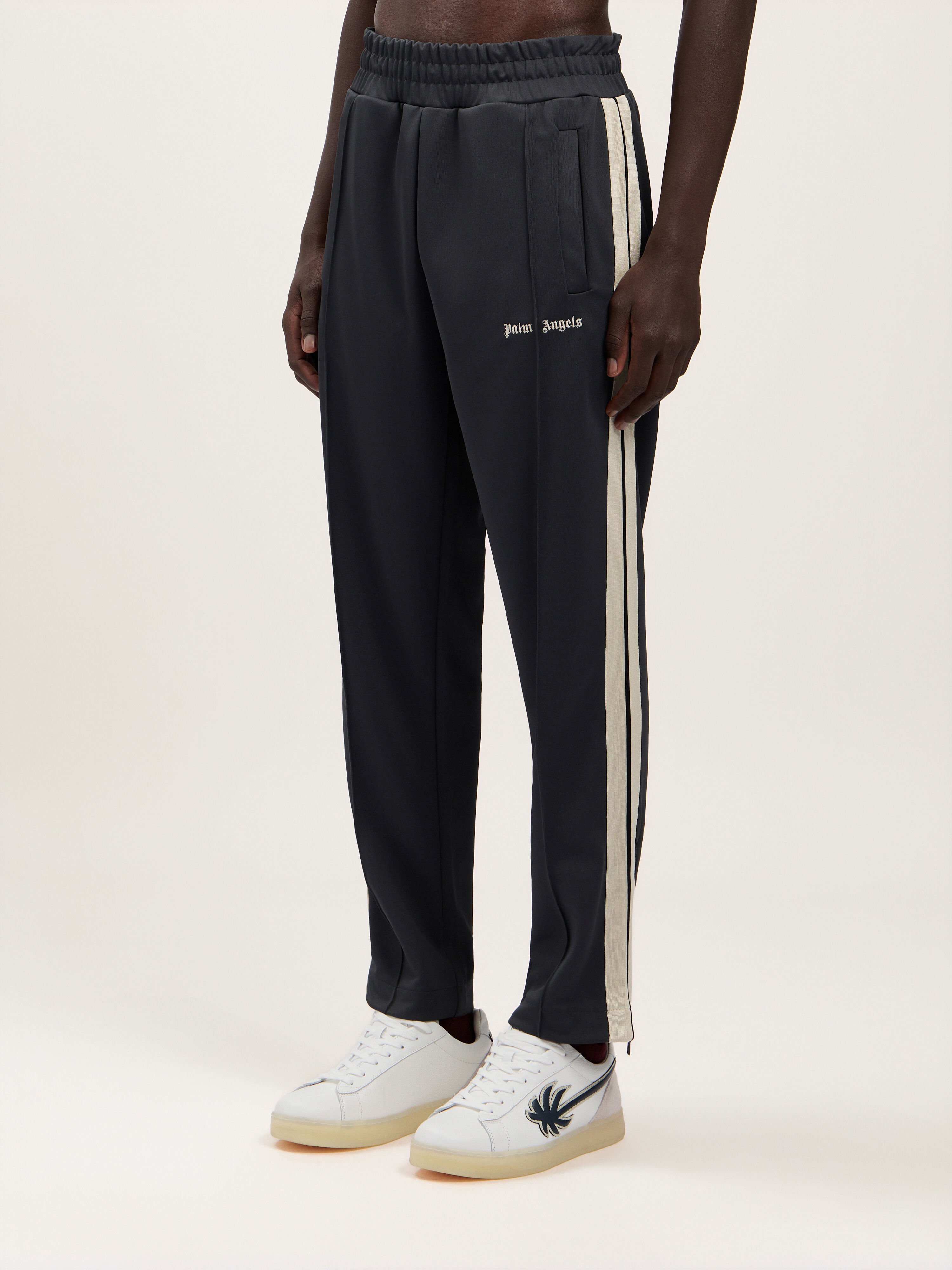 Classic Logo Track Pants PALM ANGELS Classic Logo Track Pants DARK GREY OFF WHITE PMCJ020S26FAB001