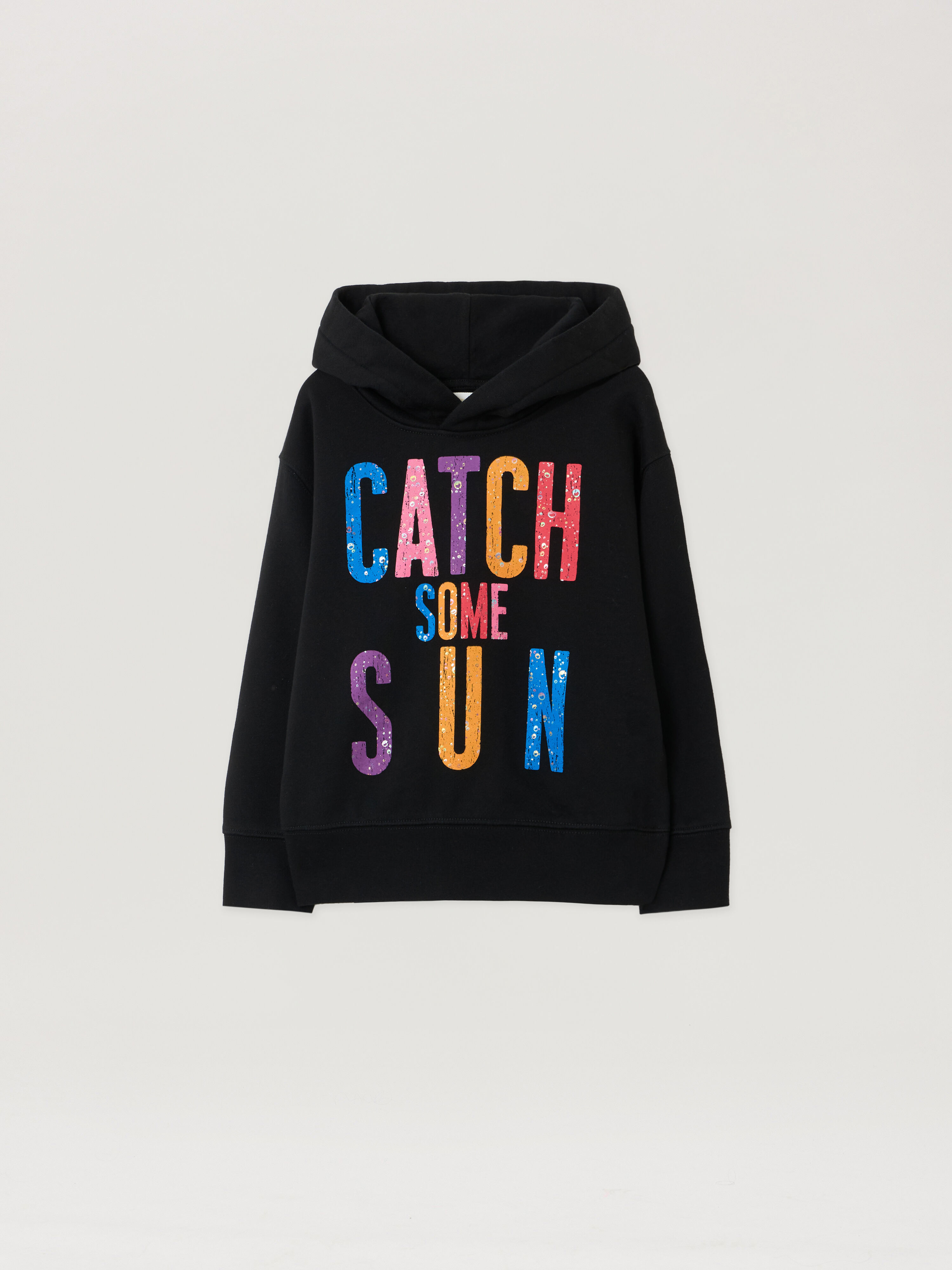 PALM ANGELS Paxvlbq Reg.Hoodie BLACK - MULTICOLOR PBBB012F25FLE007
