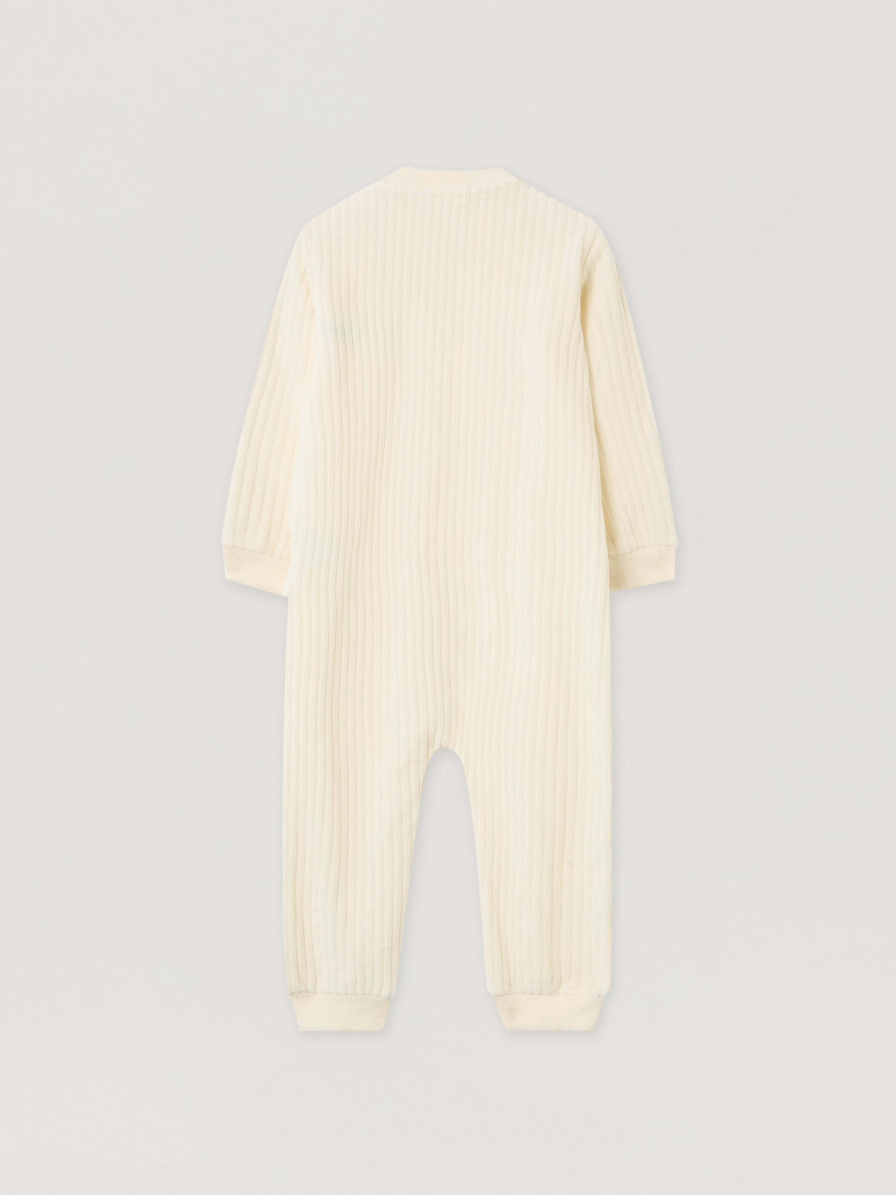 PALM ANGELS Pa Corduroy Track Jumpsuit OFF WHITE - LIGHT BLUE PB5X004F25FLE001