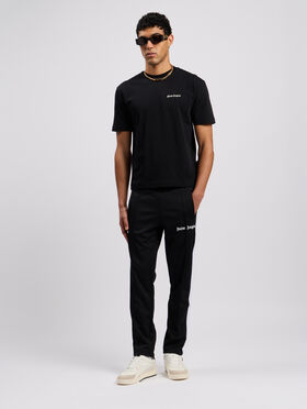 PALM ANGELS Slim Track Pants BLACK WHITE PMCJ005C99FAB002