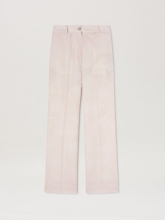 PALM ANGELS  Jacquared Palms Pants SOFT ROSA - SOFT ROSA PWCA150S25FAB001