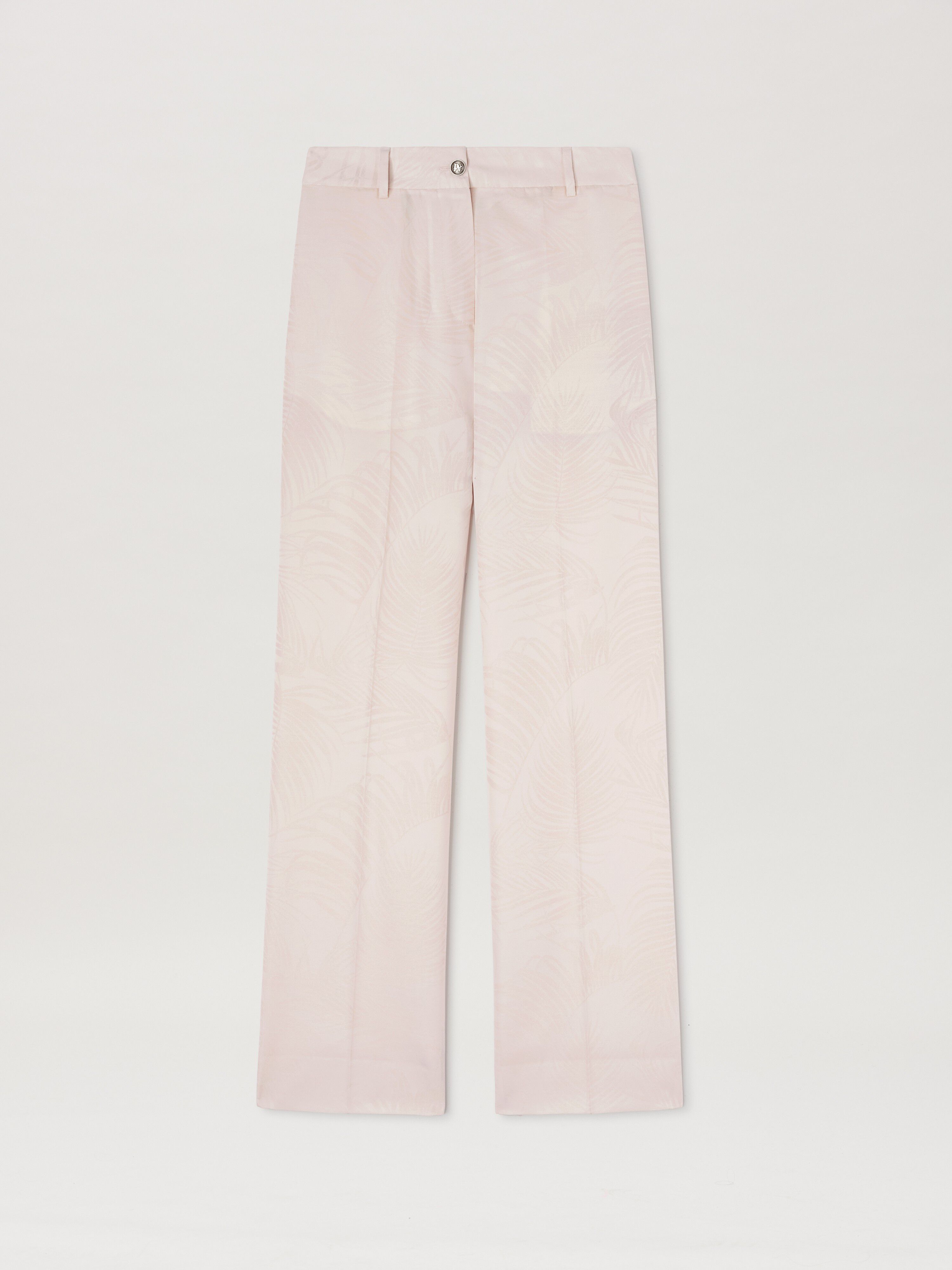 PALM ANGELS  Jacquared Palms Pants SOFT ROSA - SOFT ROSA PWCA150S25FAB001