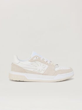 PALM ANGELS Palm Basketball Lea Sneakers WHITE OFF WHITE PMIA10WS26LEA001