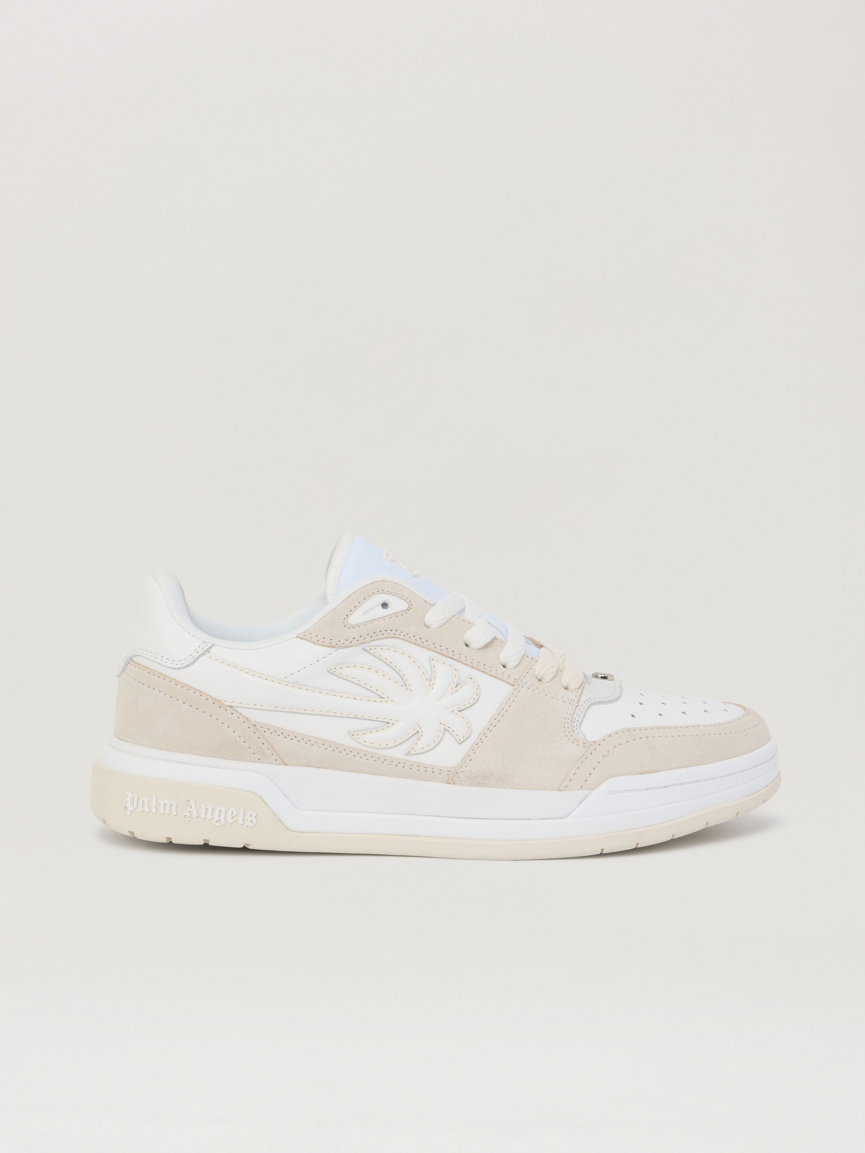 PALM ANGELS Palm Basketball Lea Sneakers WHITE OFF WHITE PMIA10WS26LEA001