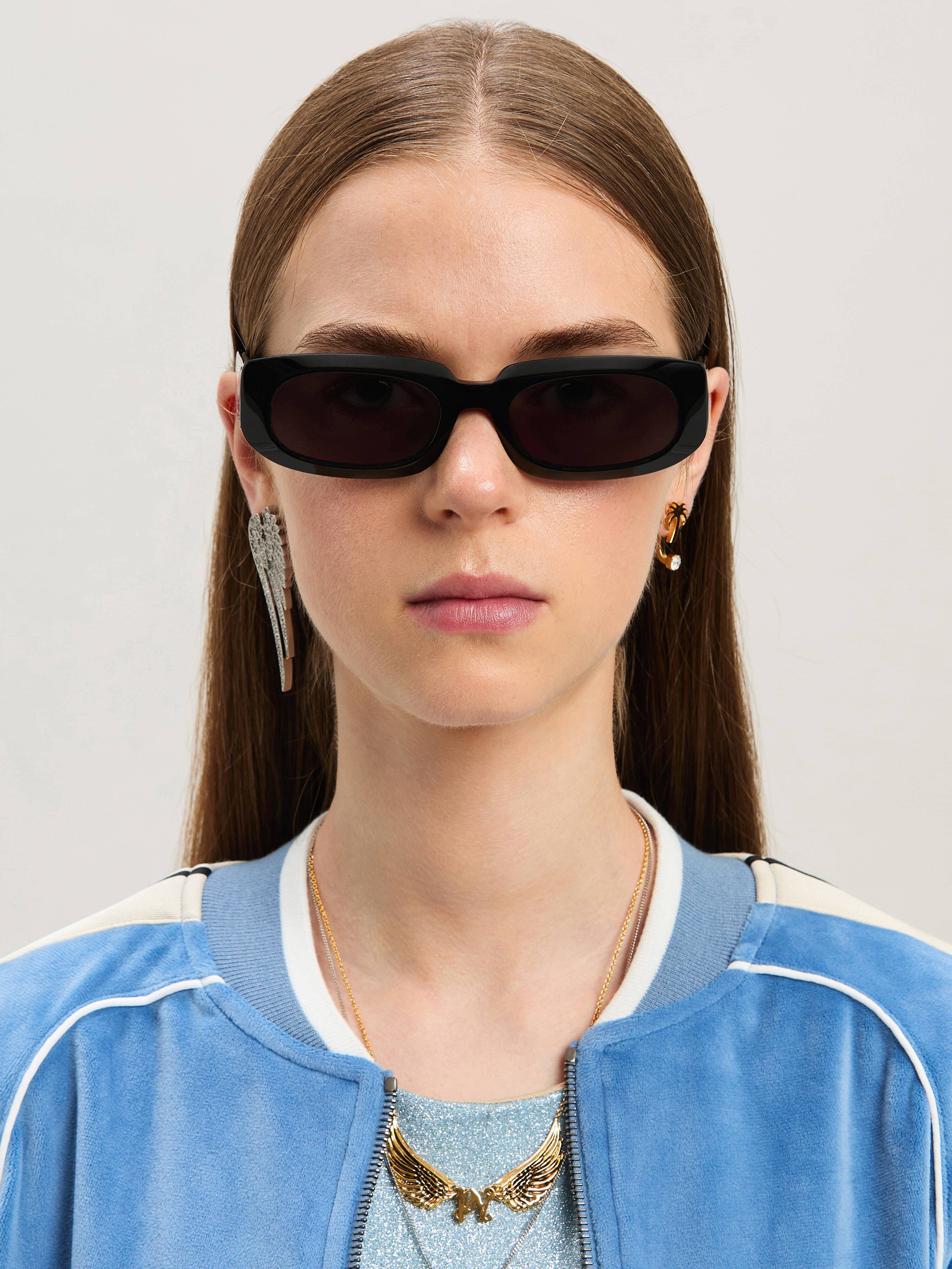 PALM ANGELS  Noah sunglasses BLACK - DARK GREY PERI104S25PLA001