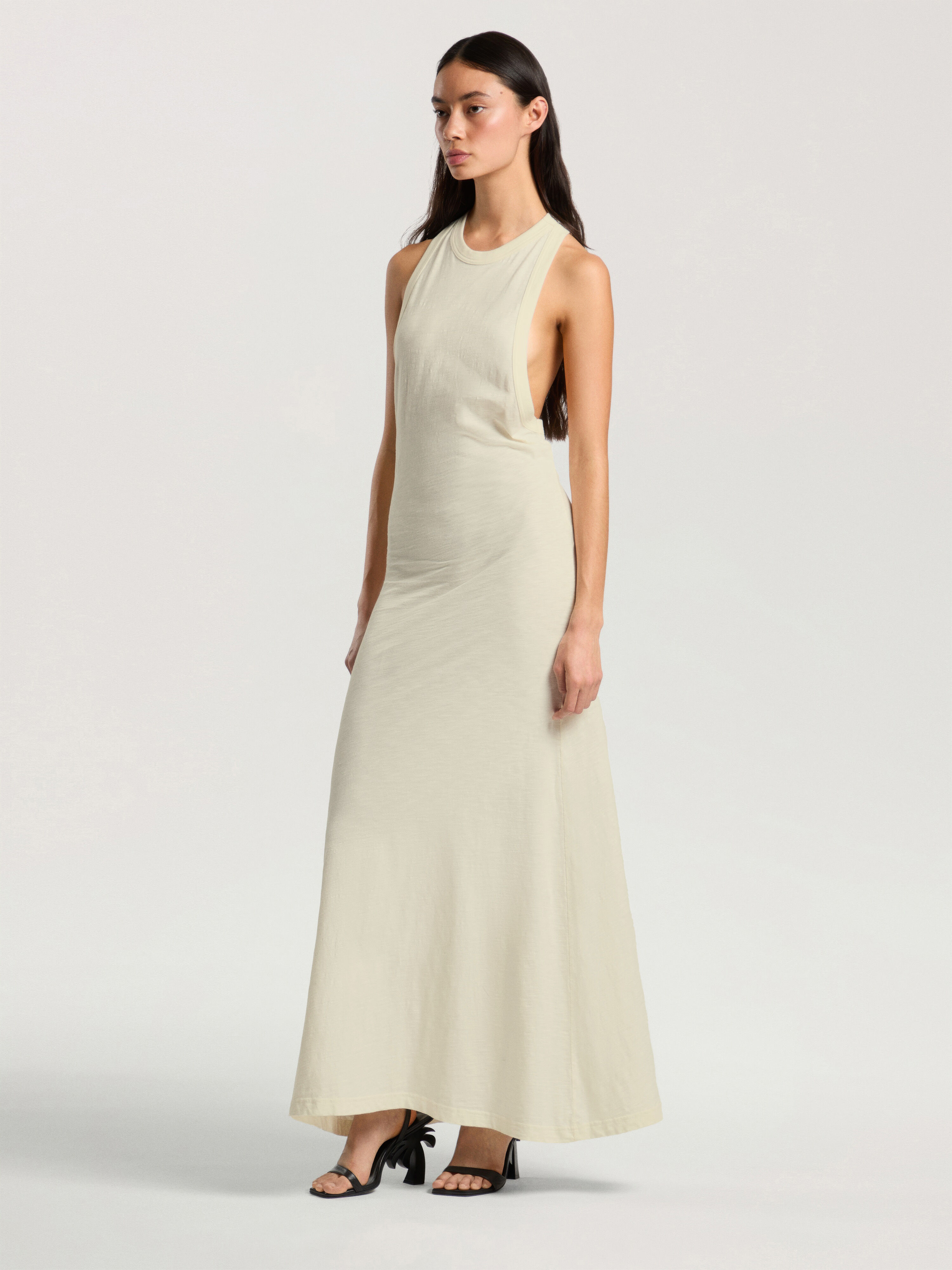 Abito Curved Logo PALM ANGELS Abito Curved Logo OFF WHITE - KAKI PAWDH01F26JR01