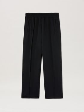 PALM ANGELS  Curved Logo Track Pants BLACK - BLACK PMCJ043S25FAB001