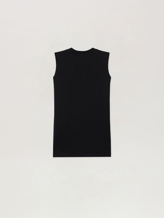 PALM ANGELS Bear Angel Sleeveless Dress NERO/BLACK PGDH003S26JER001