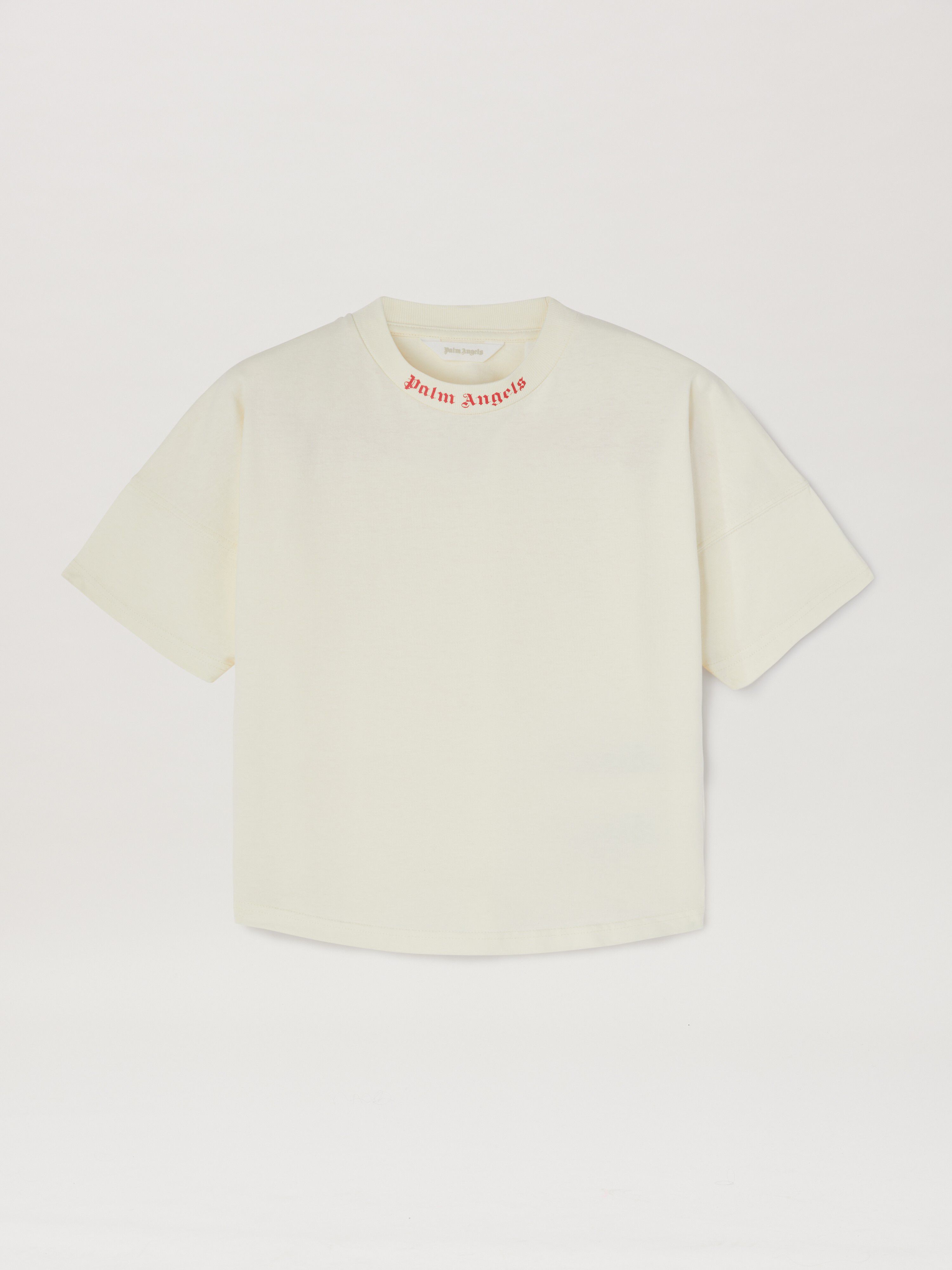 PALM ANGELS  Classic and Overlogo T-shirt BUTTER CHERRY PGAA001C99JER002