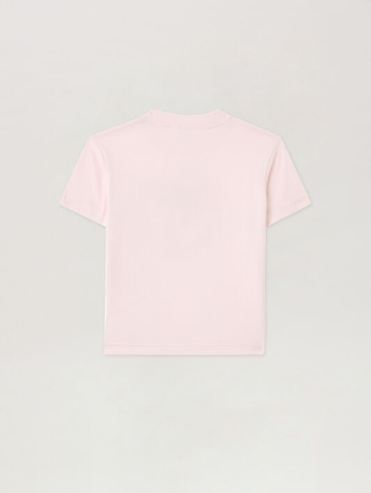 PALM ANGELS Palm Stamp T-Shirt ROSA/PINK PGAA002S26JER004