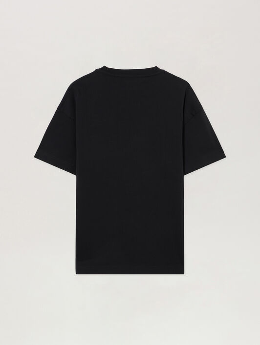 PALM ANGELS Spray Bear T-Shirt BLACK DARK GREY PMAA109S26JER001