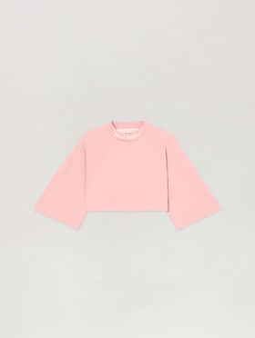 PALM ANGELS Classic Logo Mini T-Shirt PINK OFF WHITE PWAA054S26JER002